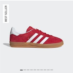 Adidas Gazelle Indoor Shoes Scarlet / Cloud White / Red